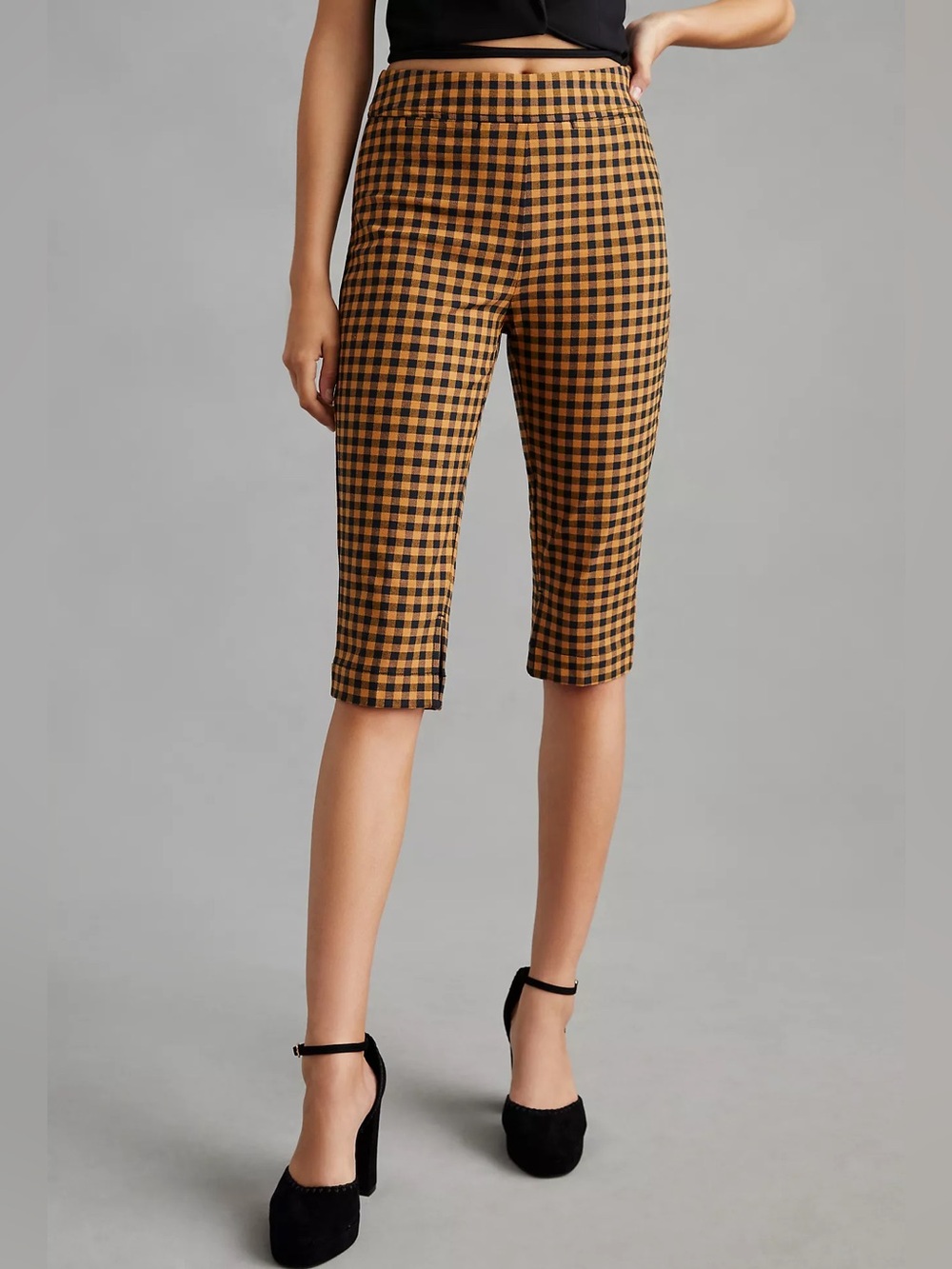 Maeve Knit Biker Capri Pants US 0